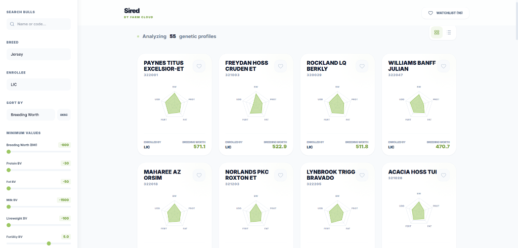 Sired App Actual Screenshot